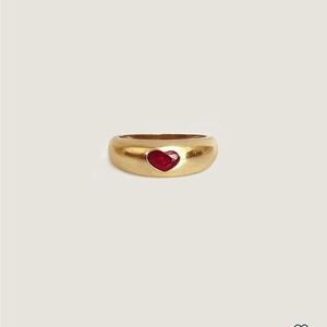 Kinn studio ruby heart ring